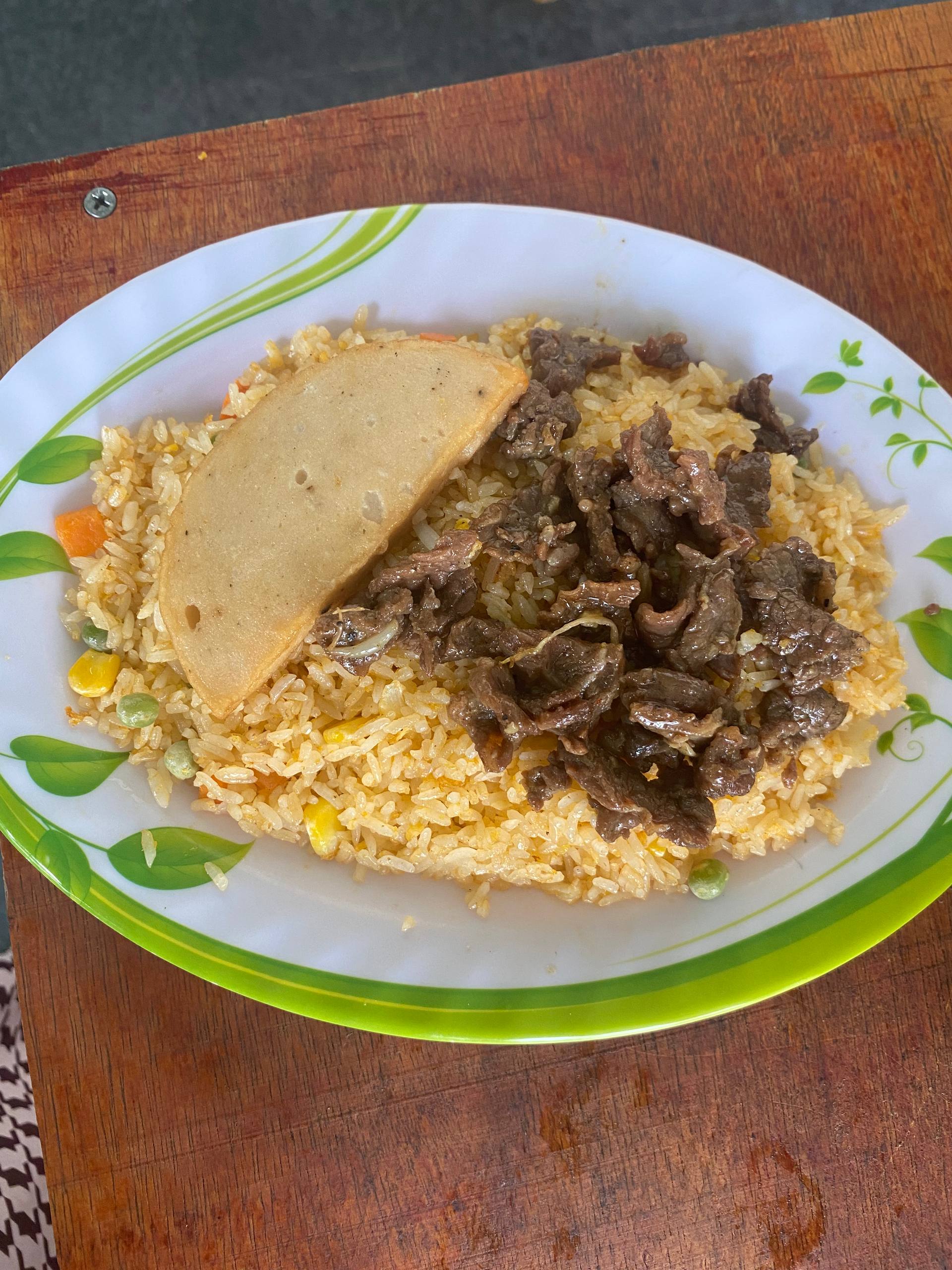 បាយឆាសាច់គោប៉ាត់តេ