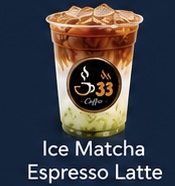Ice Matcha Espresso Latte